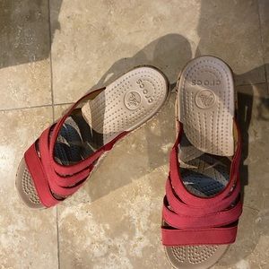 Crocs wedge sandals